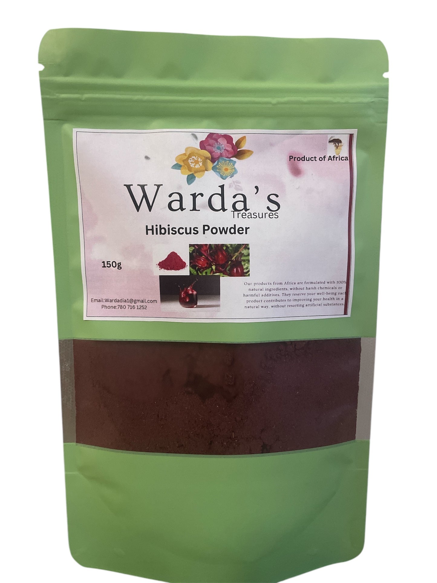 E.  Hibiscus Powder Organic 150g