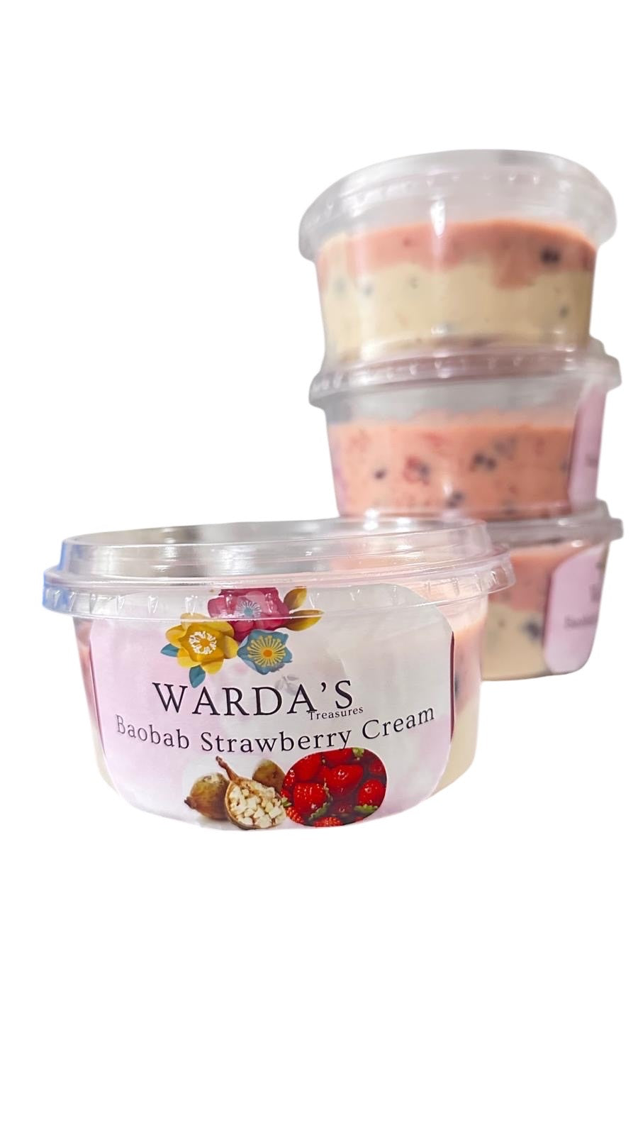 Baobap Strawberry cream 100% naturel 240g