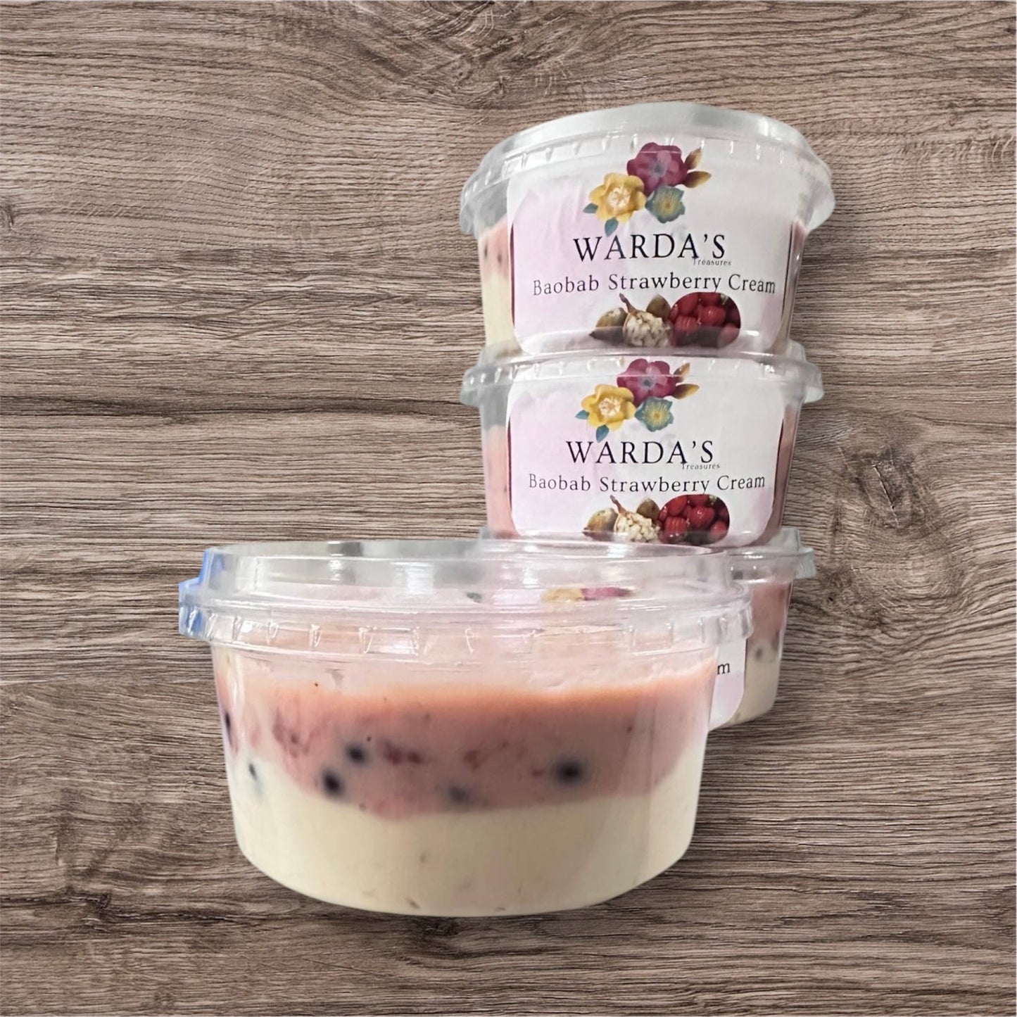 Baobap Strawberry cream 100% naturel 240g